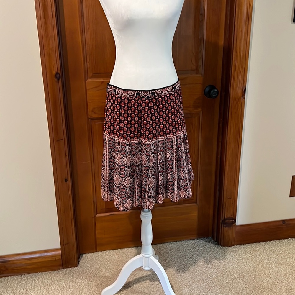 Reiss Ruffle Hem Swing Skirt